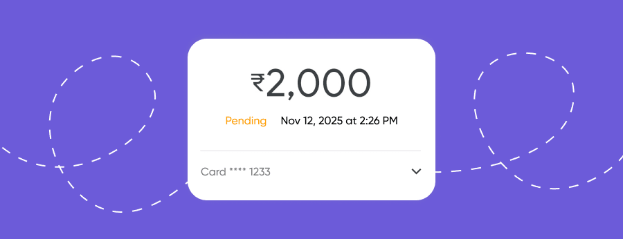 pending amount